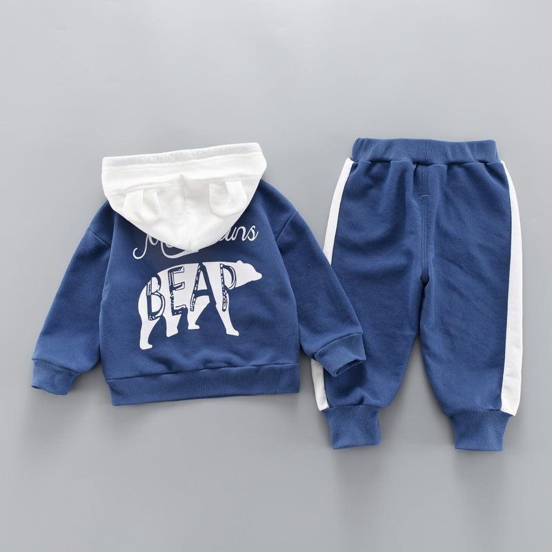 Western style 1 year old baby sweater two-piece - Hipster Collections