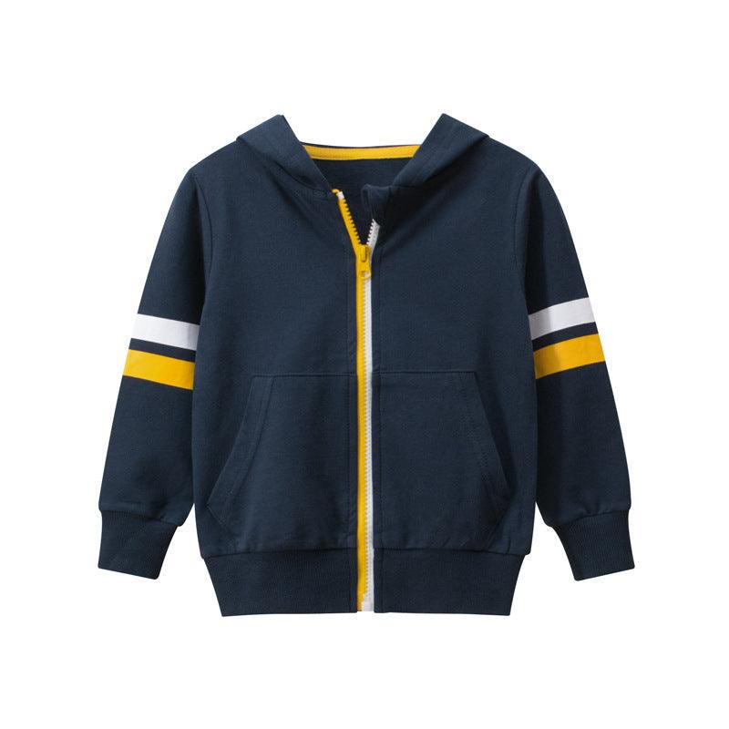 Boy's zipper sweater baby clothes - Hipster Collections