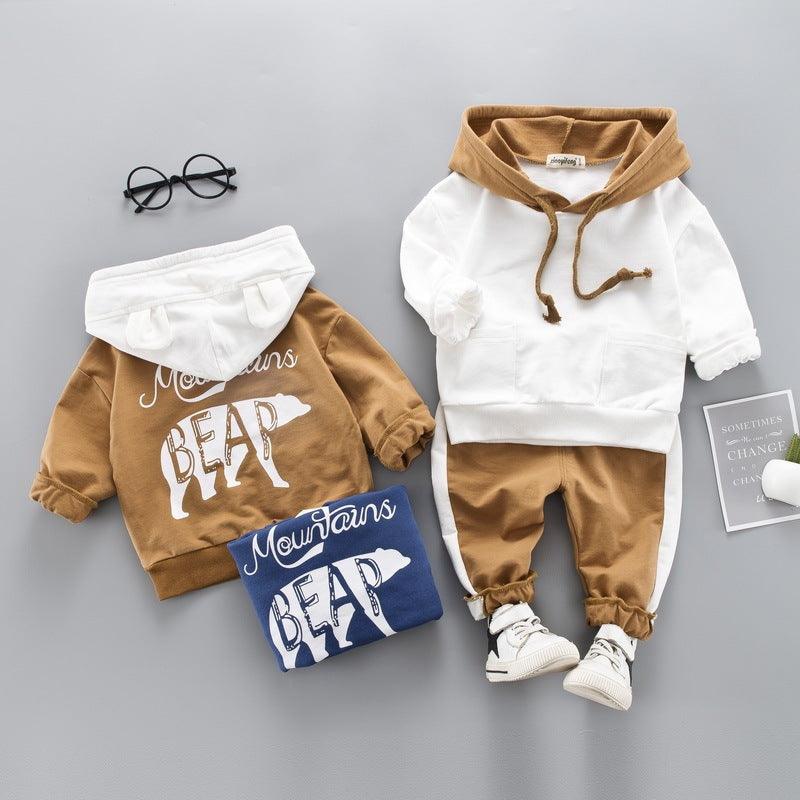 Western style 1 year old baby sweater two-piece - Hipster Collections