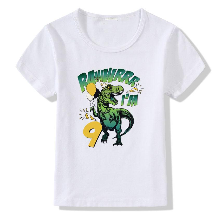 Children's T-shirt Numbers 1-9 Birthday T-shirt - Hipster Collections