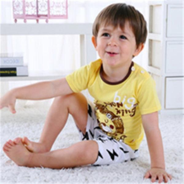 Cartoon Clothing Baby Boy Summer Clothes T-shirt Baby Girl Casual Clothing Sets - Hipster Collections