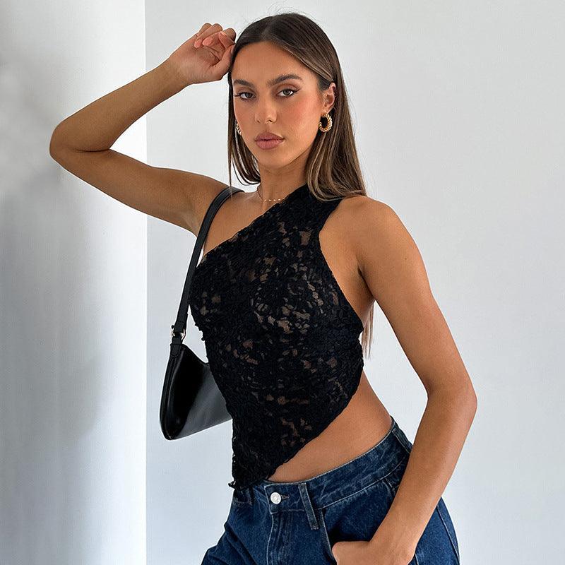 Ins Lace Backless Top - Hipster Collections