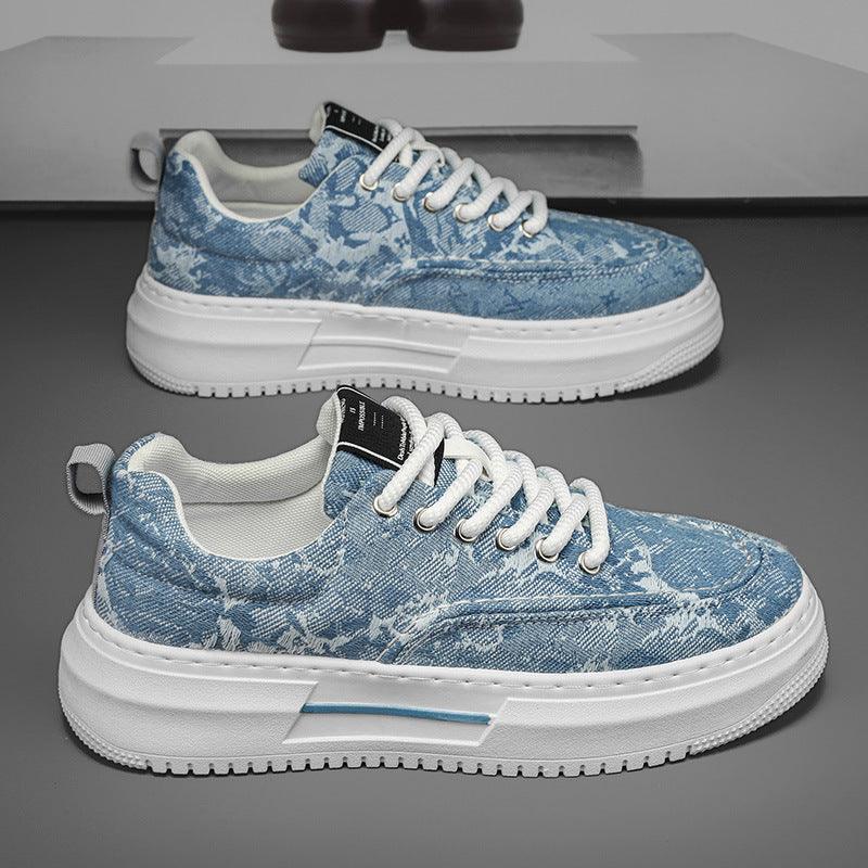 Denim Fashionable Men's Shoes Cloth Thick Bottom Increased Comfort - Hipster Collections