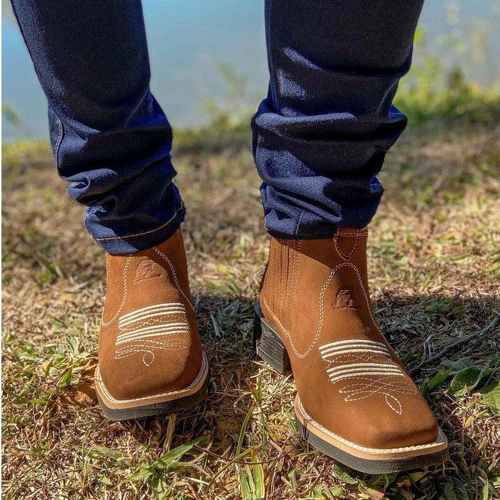 New European And American Retro Men's Shoes Winter Suede Flat Heel Round Toe Martin Boots - Hipster Collections