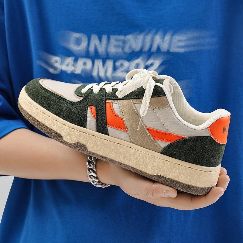 Men's Shoes Trendy Retro Patchwork Contrast Color - Hipster Collections