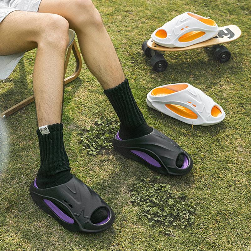 Summer Outdoor Sports Slipper Men Fashion Beach Shoes Indoor Non-slip Floor Bathroom Slippers Women House Shoes - Hipster Collections