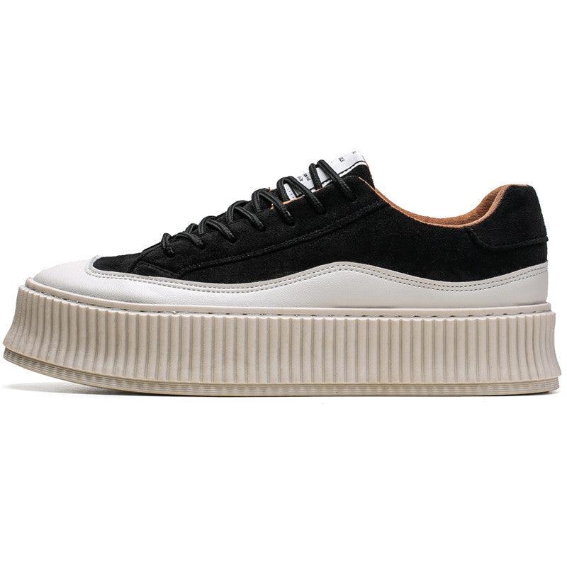 Hong Kong Style Thick Bottom Height Increasing Canvas Shoes - Hipster Collections