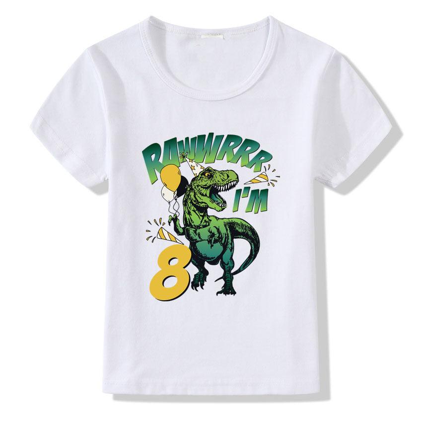 Children's T-shirt Numbers 1-9 Birthday T-shirt - Hipster Collections