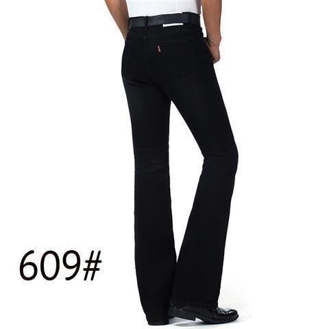 Men's Flared Pants Elastic Denim - Hipster Collections
