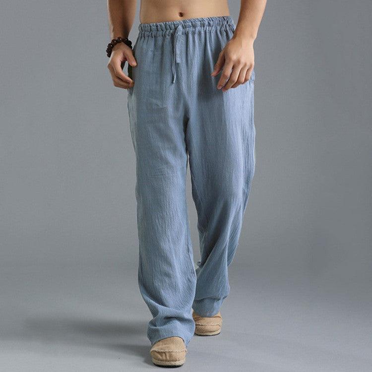 Men's Breathable Linen Loose Casual Sports Pants - Hipster Collections