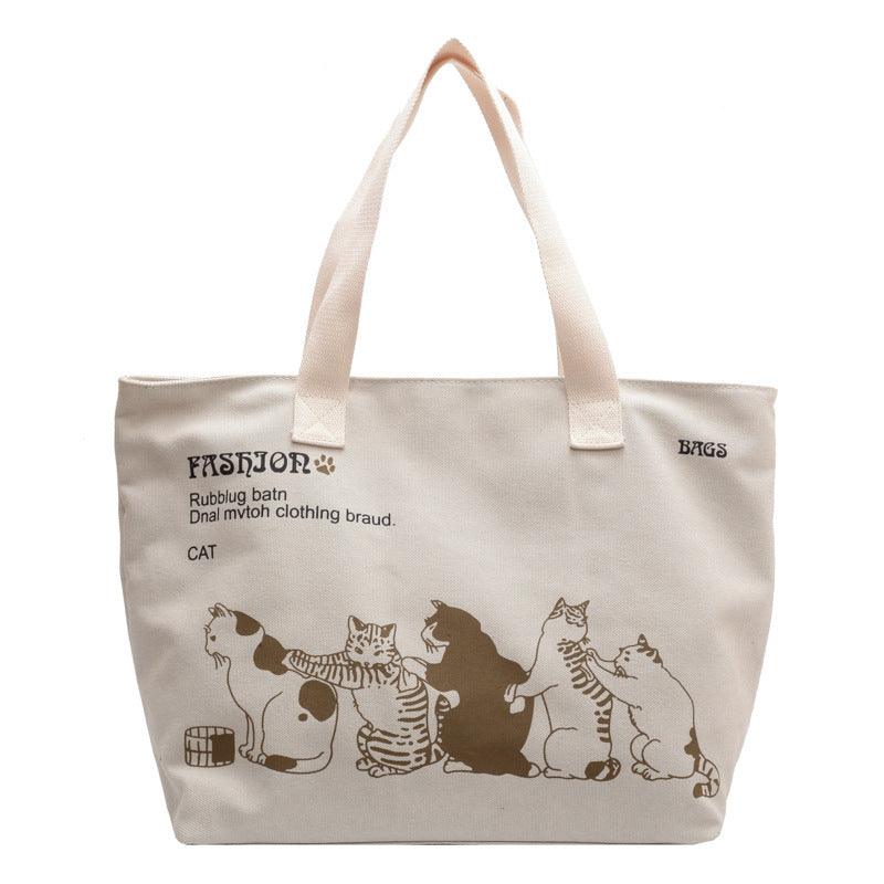 Leisure Commute Large Capacity Women's Canvas Shoulder Bag - Hipster Collections