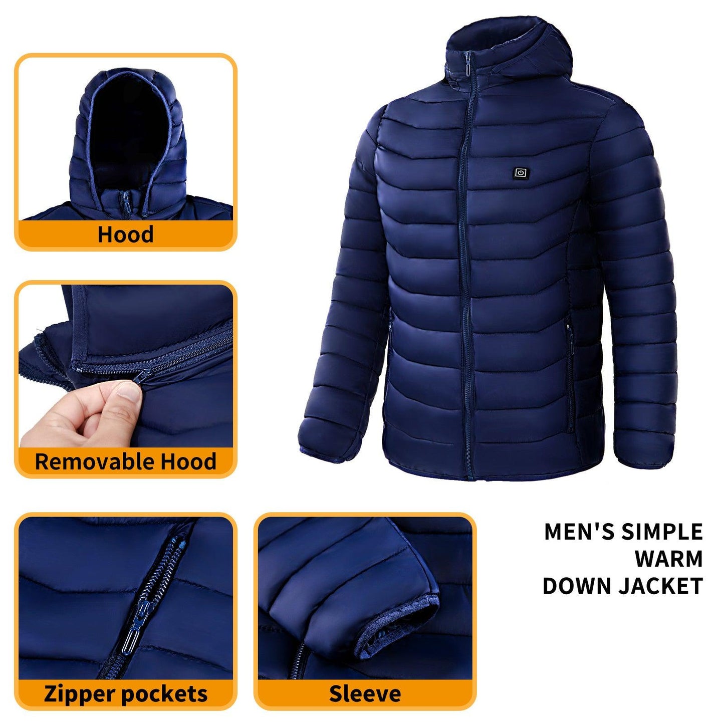 Heated Puffer Jacket - Hipster Collections