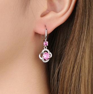 Stud Earrings Four-leaf Clover - Hipster Collections