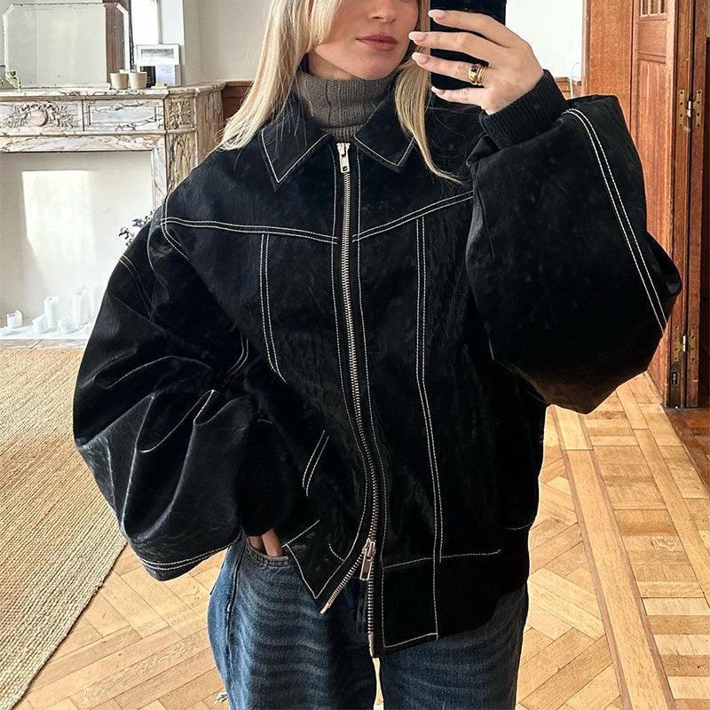 Retro Jacket Cool Stand Collar Long Sleeve Jacket - Hipster Collections