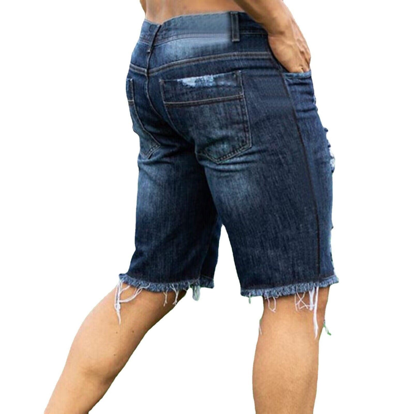European And American Slim Fit Fashion Jeans Shorts - Hipster Collections