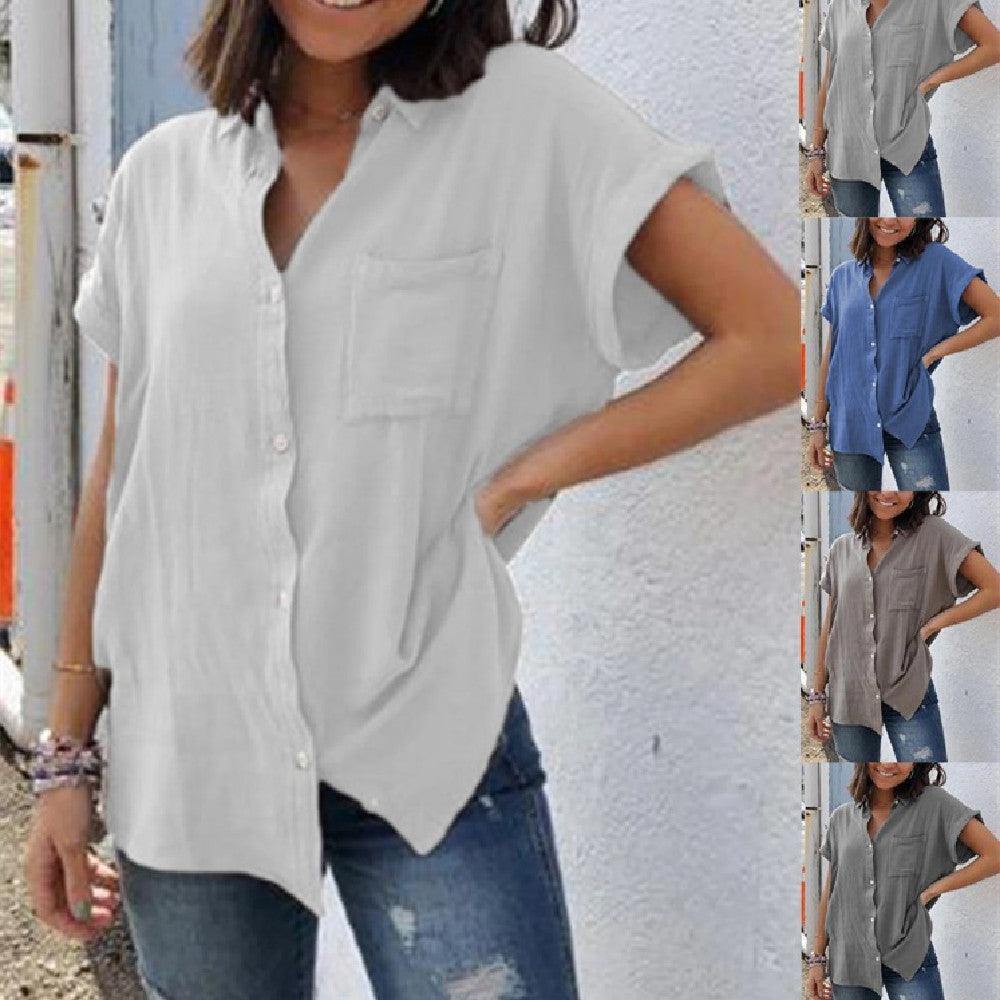 Casual Cotton And Linen Short Sleeve - Hipster Collections