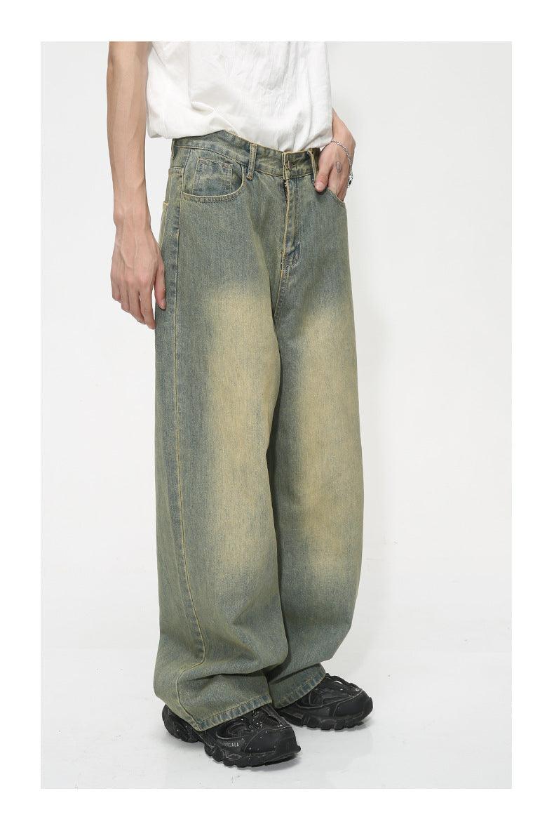 Men's Simplicity Basic Style Straight Loose Niche Purple Jeans - Hipster Collections