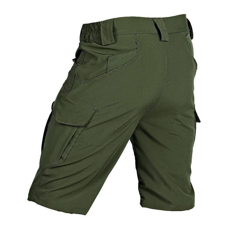 Men's Middle Pants Five-point Breathable Stretch Overalls IX9 Quick-drying Tactical Shorts - Hipster Collections
