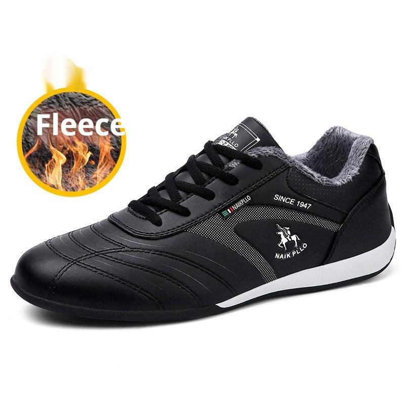 Autumn And Winter Cotton-padded Shoes With Velvet Men's Casual Sneaker - Hipster Collections