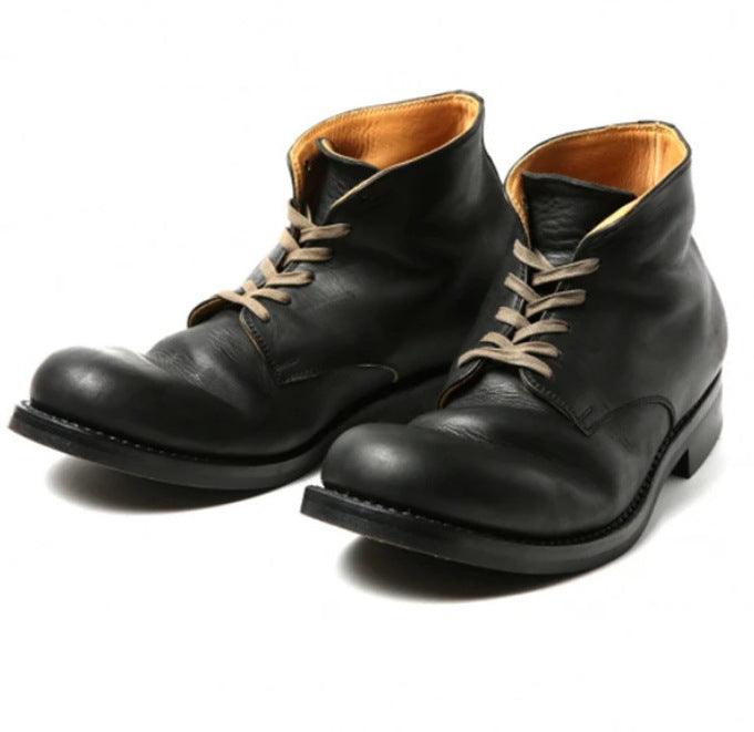 Casual Low Cut Round Head Boots - Hipster Collections
