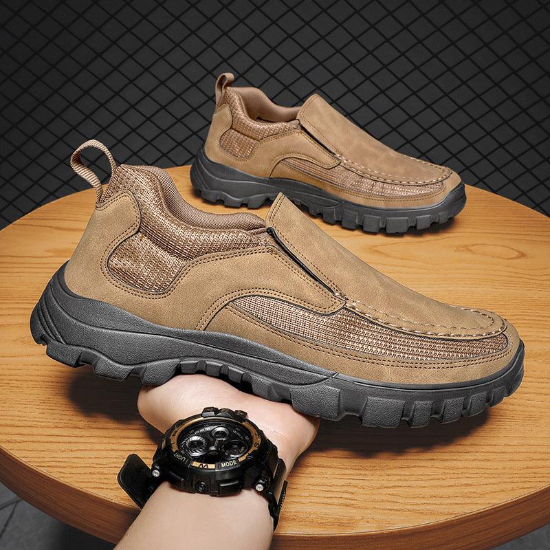 Men's Loafer Casual Business Leather Shoes Plus Size 46 Lightweight Men's Shoes - Hipster Collections