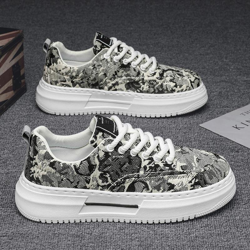 Denim Fashionable Men's Shoes Cloth Thick Bottom Increased Comfort - Hipster Collections