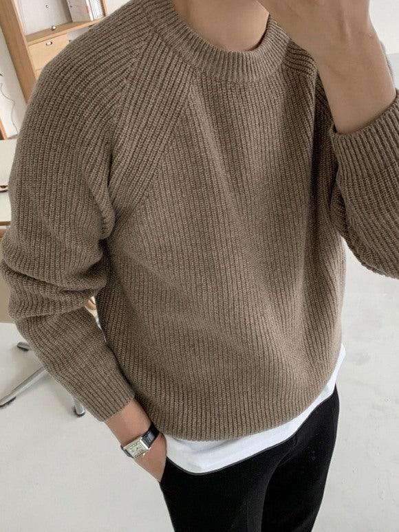 Sweater Men's Loose And Lazy Style All-matching Pullover Thickened Sweater - Hipster Collections