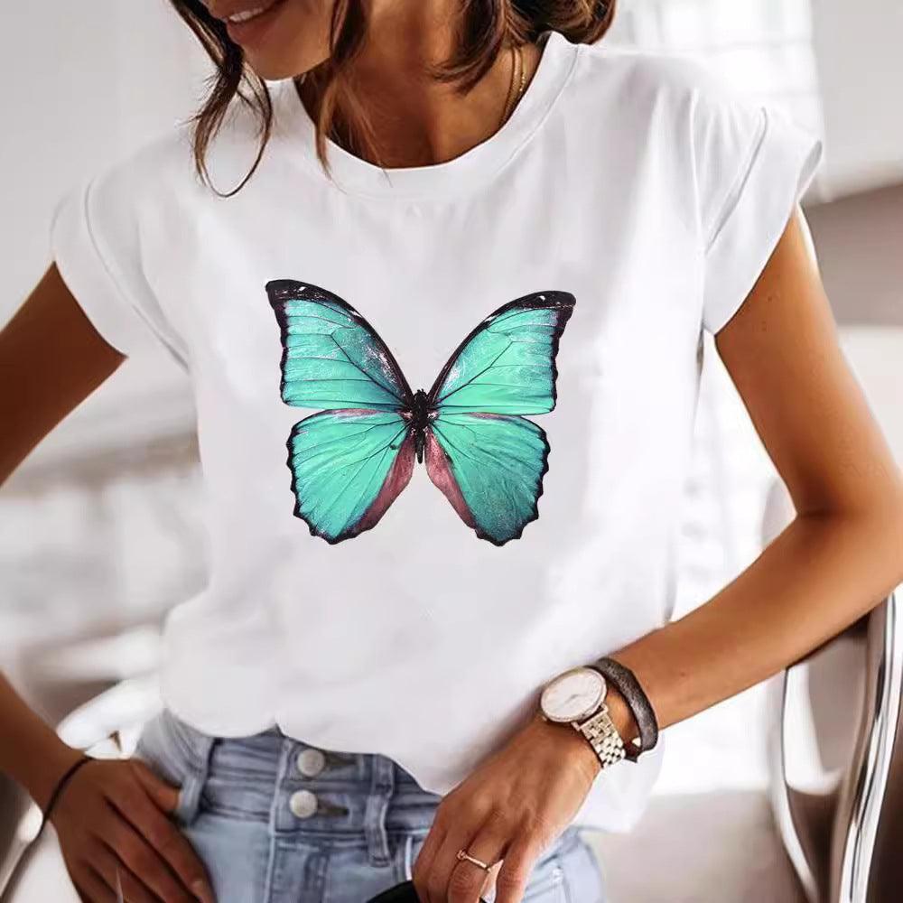 Women's Loose 3D Pattern T-shirt - Hipster Collections