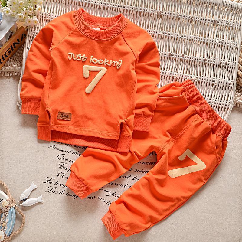 Baby cotton long-sleeved trousers two-piece suit - Hipster Collections