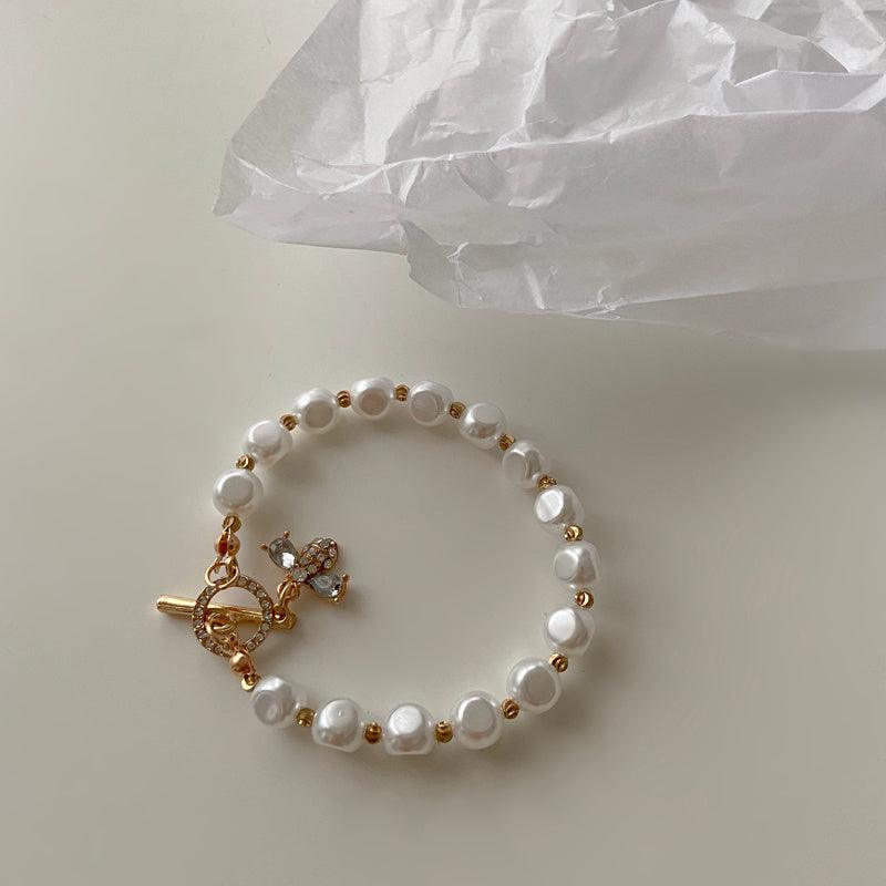 Natural Stone Pearl Pendant Bracelet For Woman - Hipster Collections