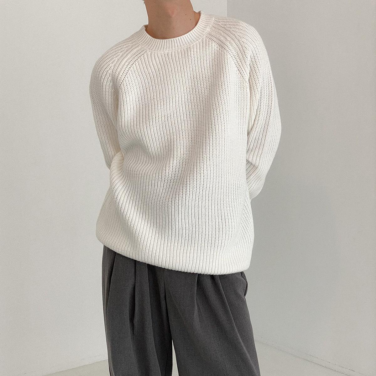 Sweater Men's Loose And Lazy Style All-matching Pullover Thickened Sweater - Hipster Collections