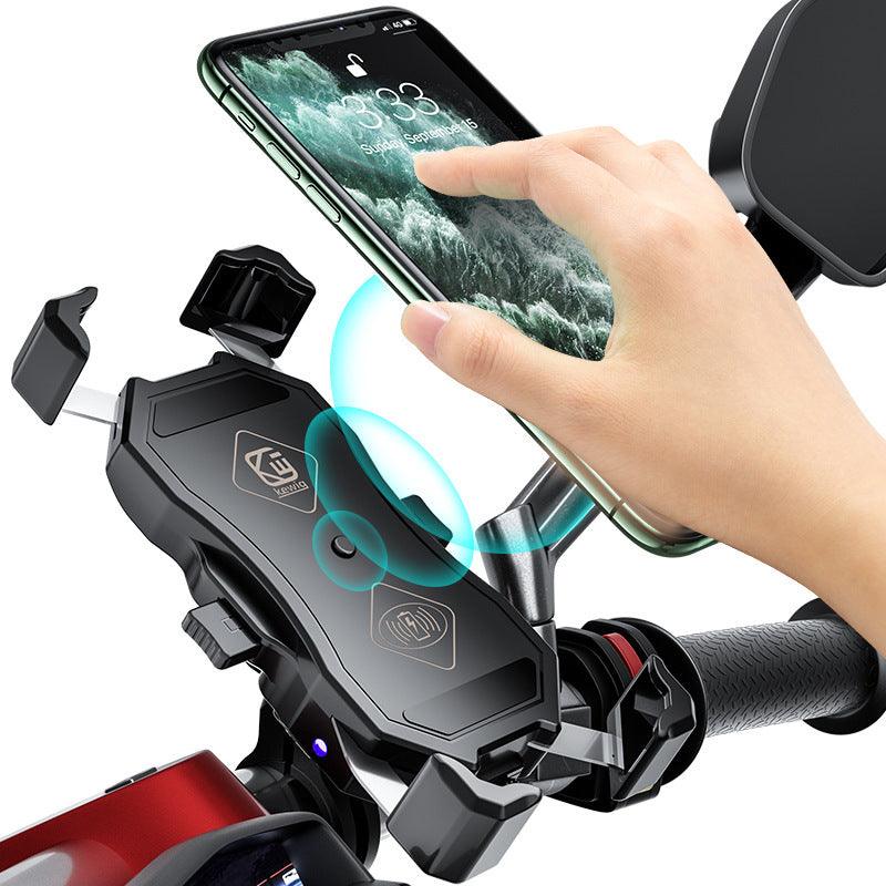 Motorcycle 15W Wireless Charging Mobile Phone Holder - Hipster Collections