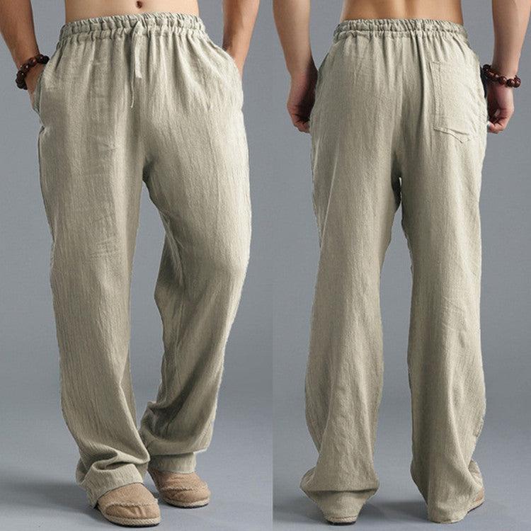 Men's Breathable Linen Loose Casual Sports Pants - Hipster Collections