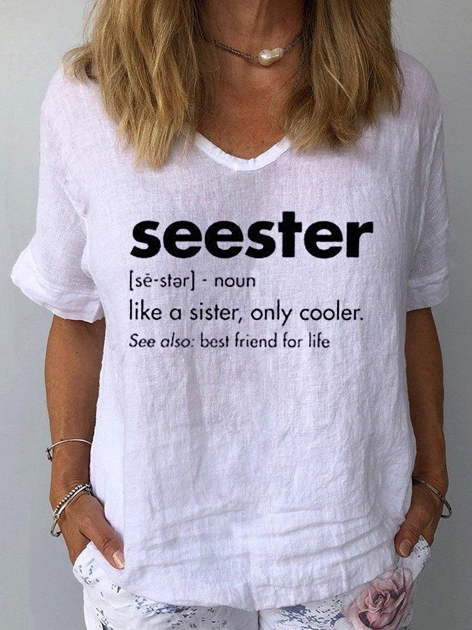 3d Printed V-neck Loose Women's T-shirt Short Sleeve - Hipster Collections