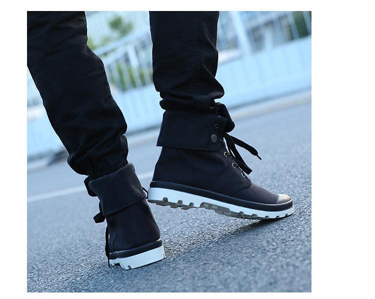 Platform High-top Canvas Flanging Martin Fashionable Sports Shoes - Hipster Collections