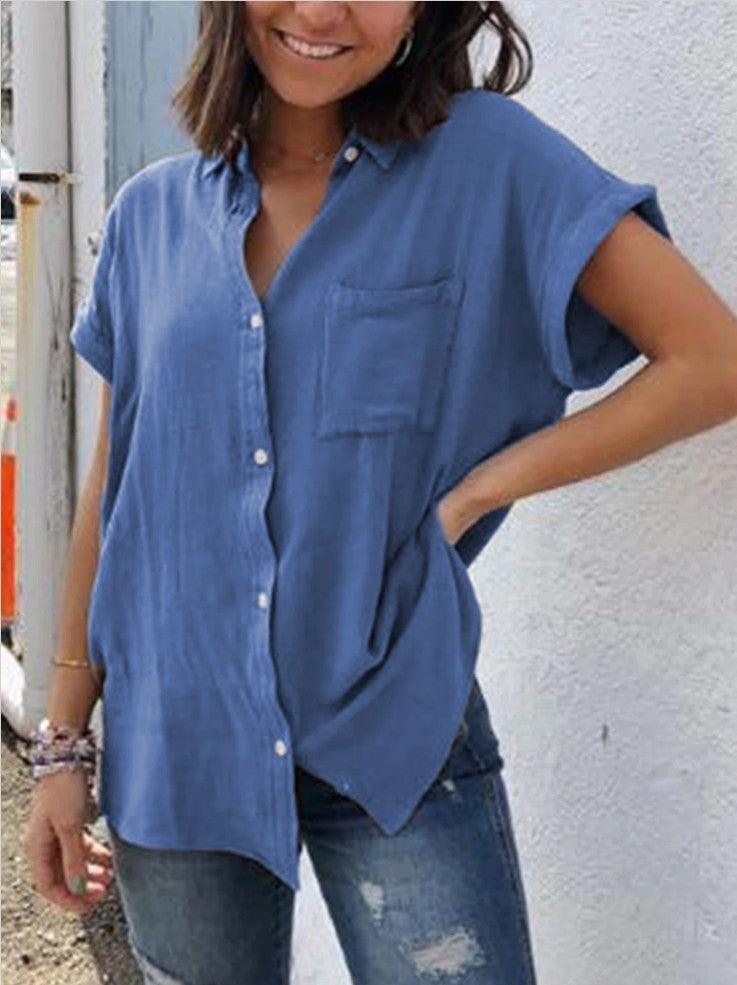 Casual Cotton And Linen Short Sleeve - Hipster Collections