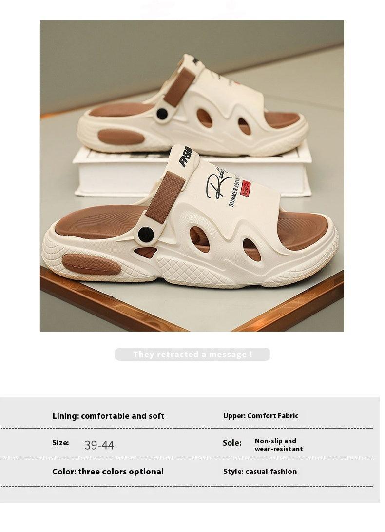 Slippers Men's Summer Outdoor Slip-on Sandals - Hipster Collections