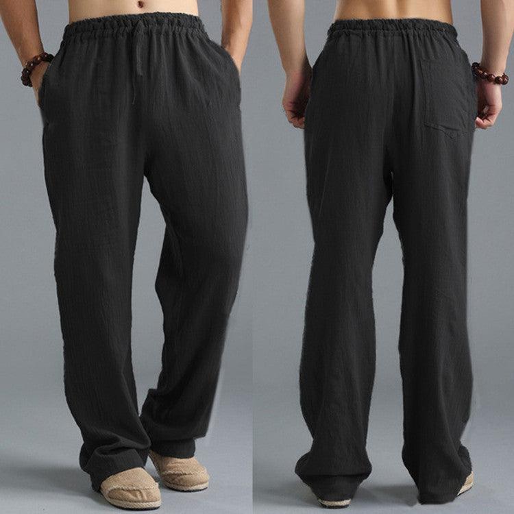 Men's Breathable Linen Loose Casual Sports Pants - Hipster Collections
