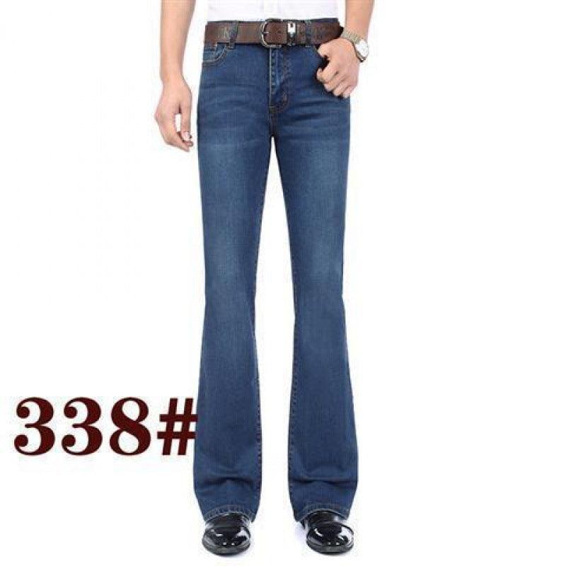 Men's Flared Pants Elastic Denim - Hipster Collections