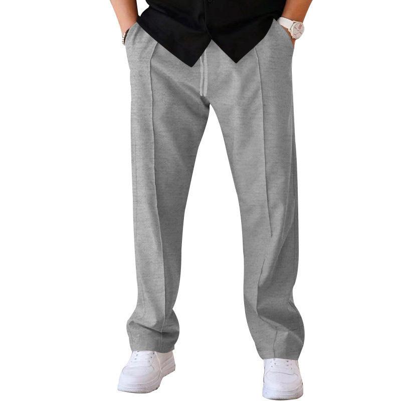 Men's Trousers Sports Casual Loose Straight Pants With Drawstring Design Clothing - Hipster Collections
