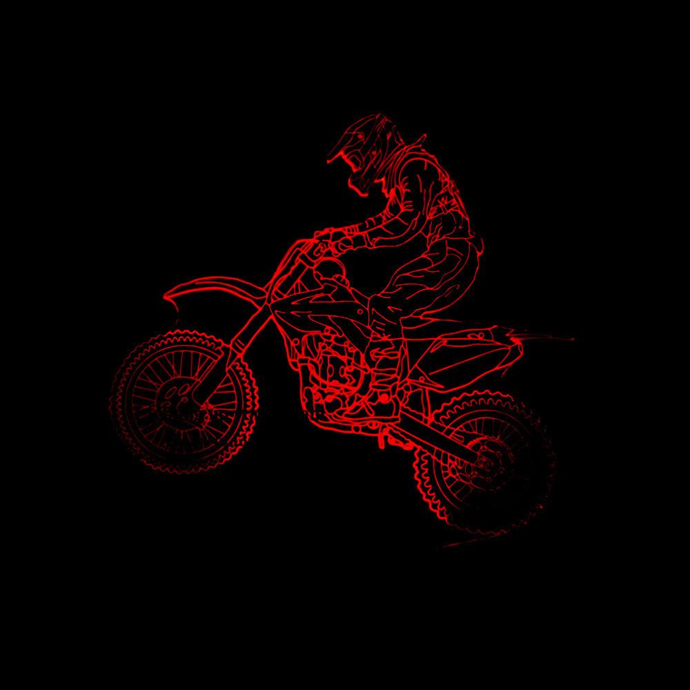 New Style Motorcycle 3D Lamp - Hipster Collections
