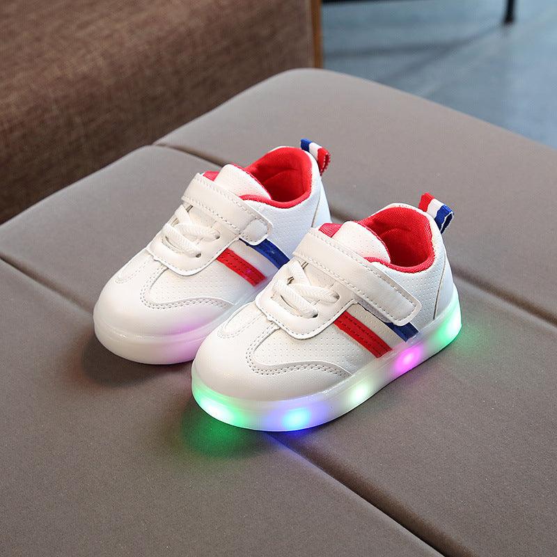 Kimmy White LED Sneakers Shoes - Hipster Collections