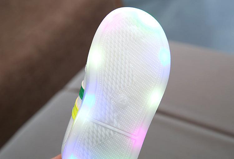 Kimmy White LED Sneakers Shoes - Hipster Collections