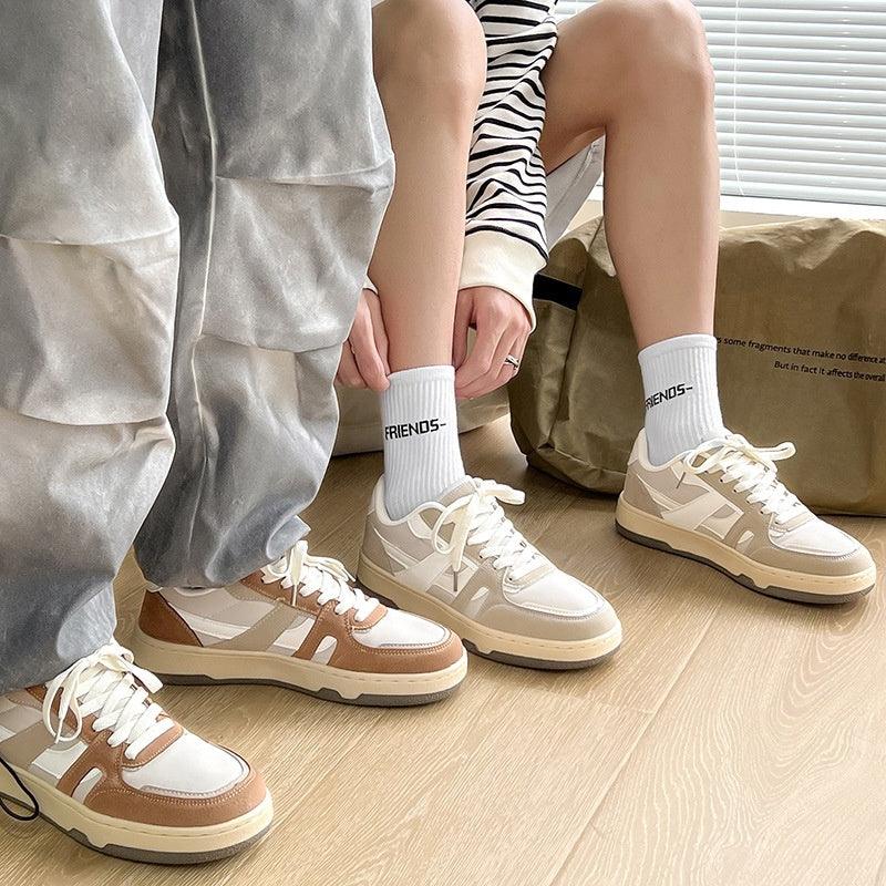 Men's Shoes Trendy Retro Patchwork Contrast Color - Hipster Collections