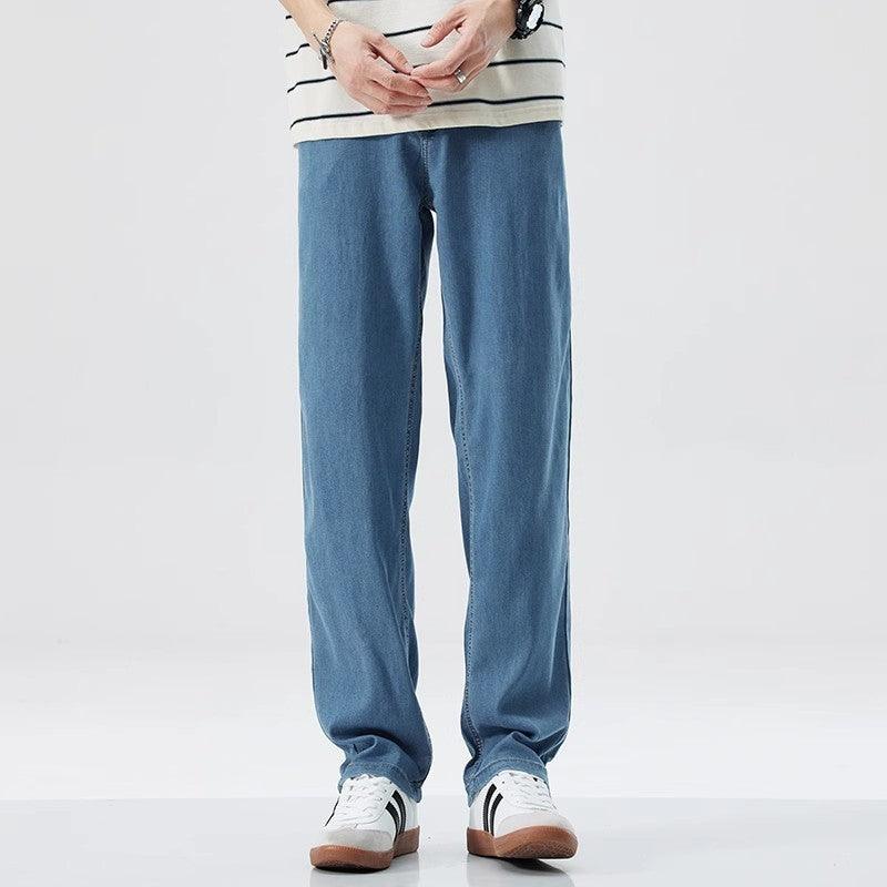 Men's Loose Straight Ice Silk Leisure Jeans - Hipster Collections