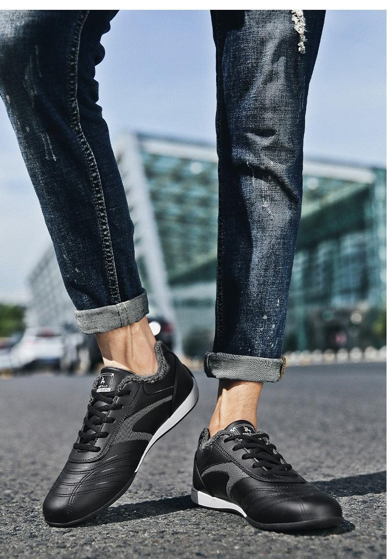 Autumn And Winter Cotton-padded Shoes With Velvet Men's Casual Sneaker - Hipster Collections