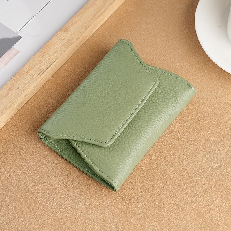 Japanese Coin Purse Cowhide Multi-functional Small Leather Card Holder - Hipster Collections