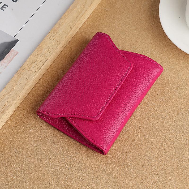 Japanese Coin Purse Cowhide Multi-functional Small Leather Card Holder - Hipster Collections