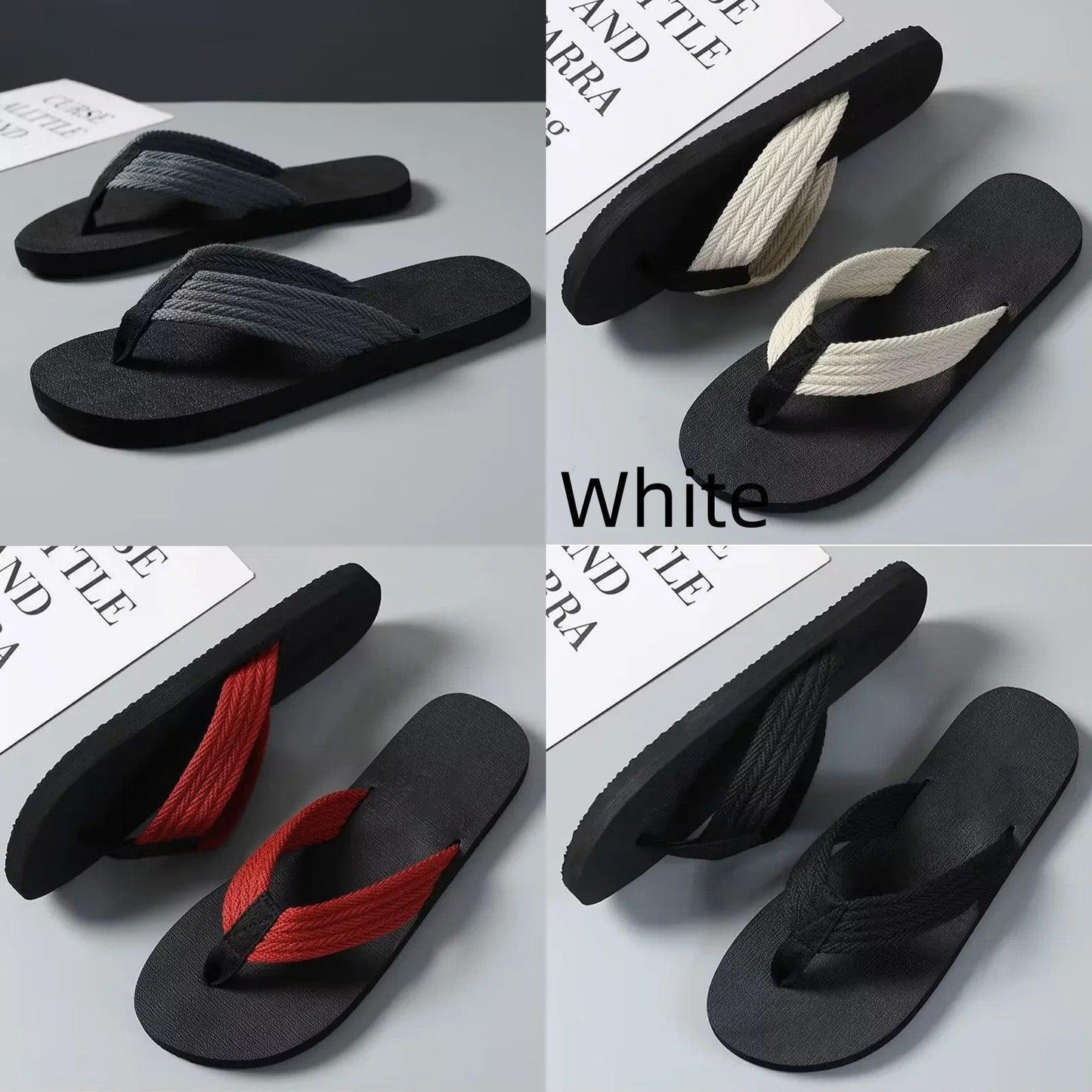 Men's Thick-soled Flip-flops Non-slip Fashion Beach Shoes - Hipster Collections