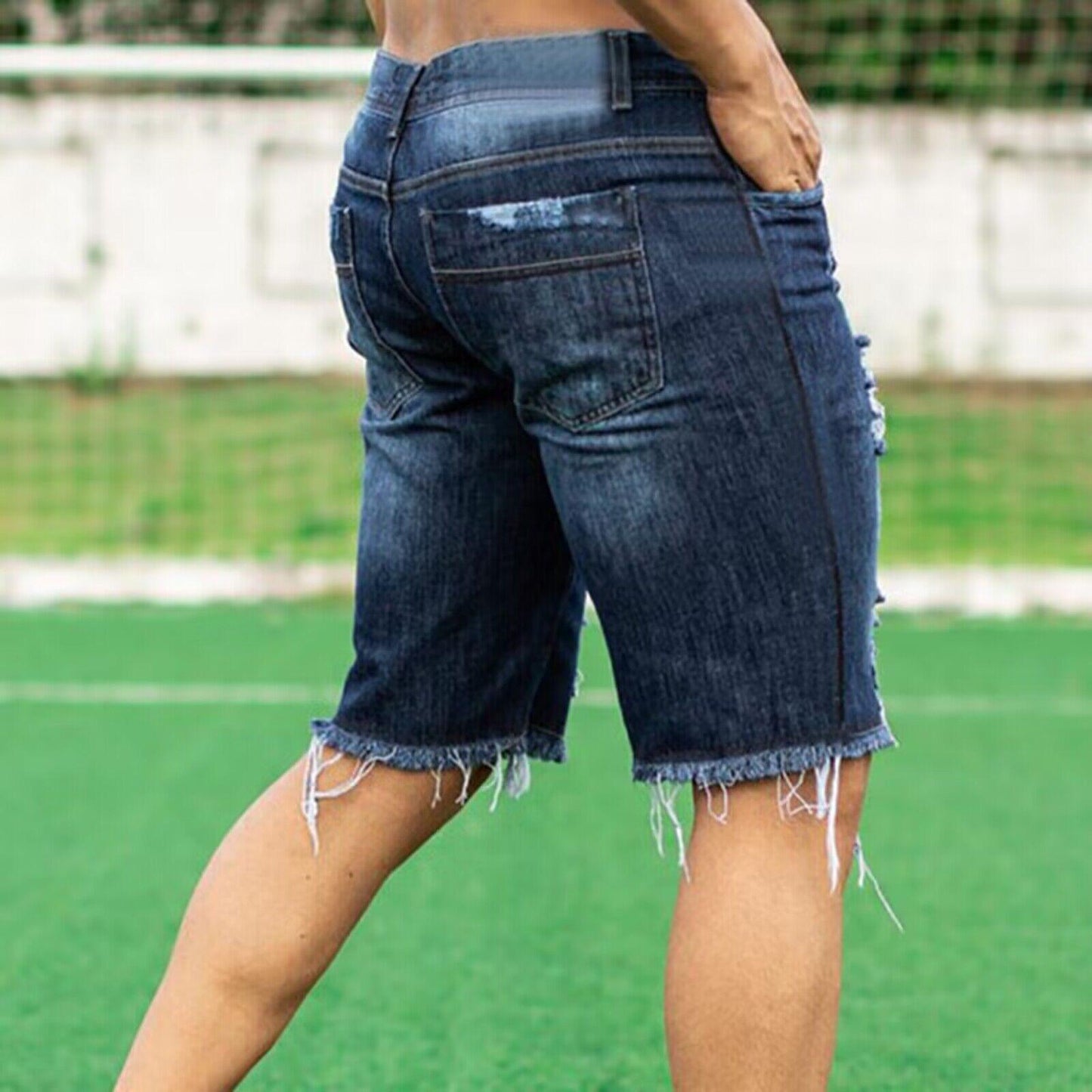 European And American Slim Fit Fashion Jeans Shorts - Hipster Collections